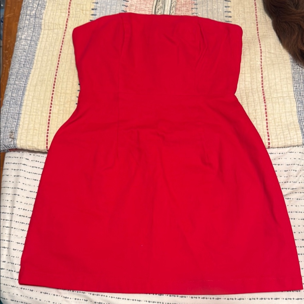 ❤️Lulu's Strapless Red Dress❤️
